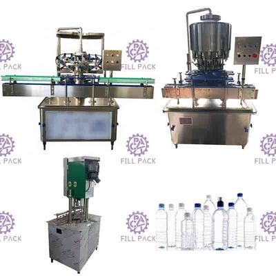 Máquina de rellenar automática del agua potable 2000BPH para la pequeña botella del ANIMAL DOMÉSTICO