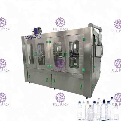 No embotelladora automática llena del agua mineral del ANIMAL DOMÉSTICO 3000BPH del gas