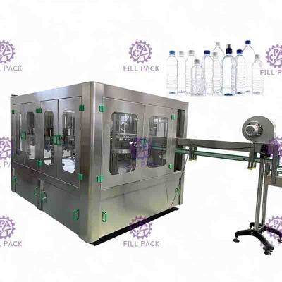 Control 3 del PLC en 1 máquina de rellenar SUS304 del agua con el tapón de tuerca