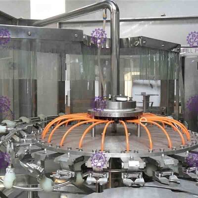 24 plantas de relleno del agua potable de la botella del ANIMAL DOMÉSTICO de las cabezas con control del PLC
