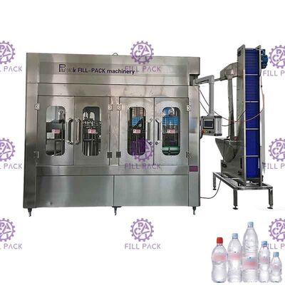 Máquina de rellenar del agua potable de Monoblock, relleno y lacre 3 del lavado en 1