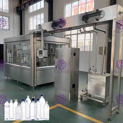 máquina de rellenar del agua potable 3-In-1 con el control Monoblock del PLC 24 cabezas