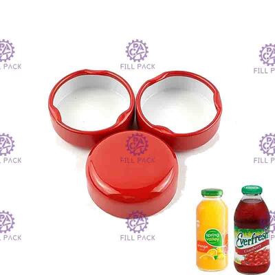 tapón de tuerca del metal de la hojalata de 38m m 43m m Juice Glass Bottle Caps Lid 48m m 53m m 58m m