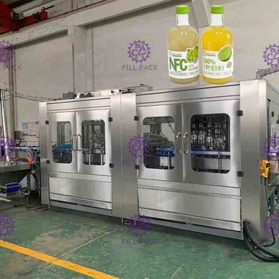 Los casquillos del metal de Full Auto 8000BPH dan fruto Juice Filler Touch Screen Control