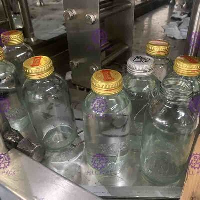 Los casquillos del metal de Full Auto 8000BPH dan fruto Juice Filler Touch Screen Control