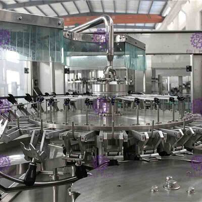6000BPH Juice Filling Machine con el sistema de flujo trasero con sontrol del PLC