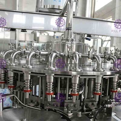6000BPH Juice Filling Machine con el sistema de flujo trasero con sontrol del PLC