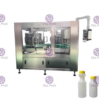 máquina de rellenar del jugo principal del cuello 24 de la botella de 38m m con control de la temperatura