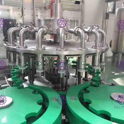 máquina de rellenar del jugo principal del cuello 24 de la botella de 38m m con control de la temperatura