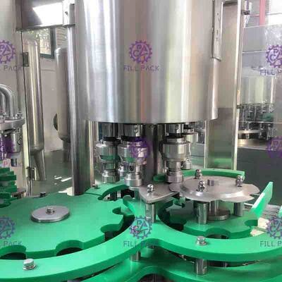 máquina de rellenar del jugo principal del cuello 24 de la botella de 38m m con control de la temperatura