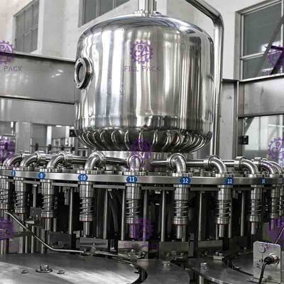 relleno en caliente Juice Machine For Glass Jars anaranjado de 0.4Mpa 8000BPH con la torsión de los casquillos