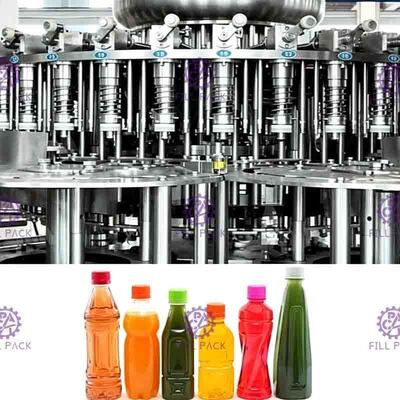 Fruta Juice Packing Machine 4000BPH de la botella de vidrio de SUS304 2L con el homogeneizador