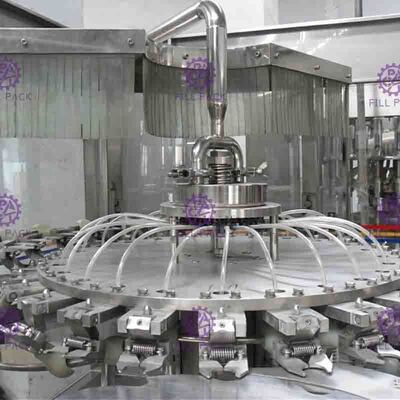 Fruta Juice Packing Machine 4000BPH de la botella de vidrio de SUS304 2L con el homogeneizador