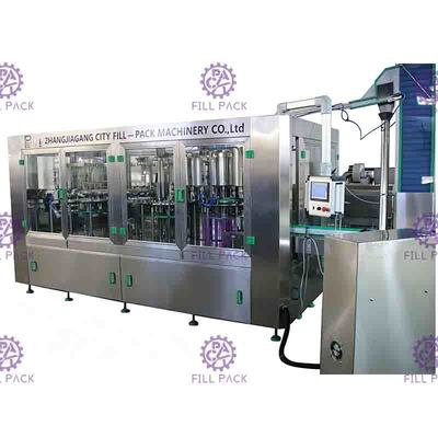 Posición de rociadura de Juice Bottle Packing Machine 4 del mango de 10000BPH 330ml