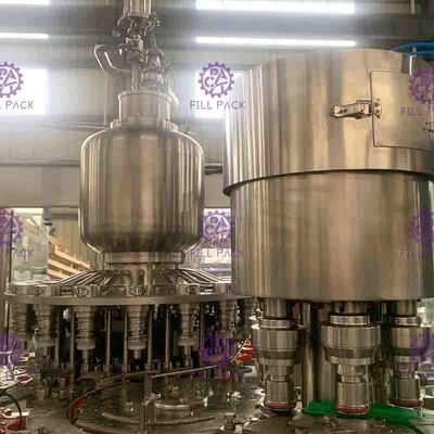 Posición de rociadura de Juice Bottle Packing Machine 4 del mango de 10000BPH 330ml