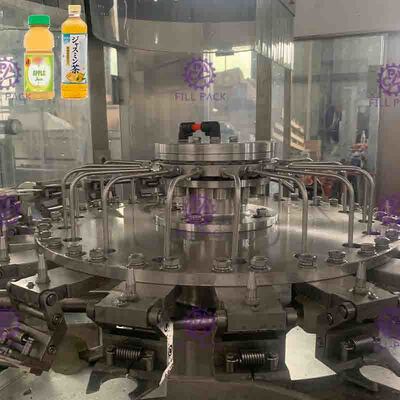 El plástico de la máquina de rellenar del jugo de la pulpa de la alta capacidad embotella control del PLC