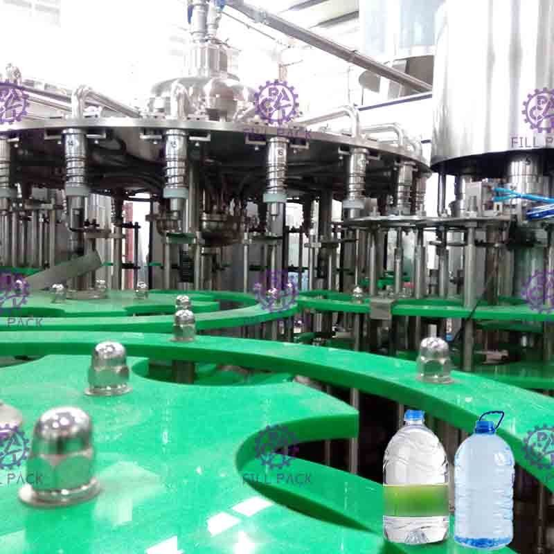 3L / botella plástica 2 del agua mineral 5L/10L en 1 equipo/planta/máquina/sistema/línea de la capsuladora del llenador de la lavadora