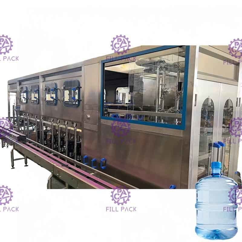 Llenador del agua del barril planta 450 BPH de la máquina de rellenar del agua de 5 galones para el agua de Minear