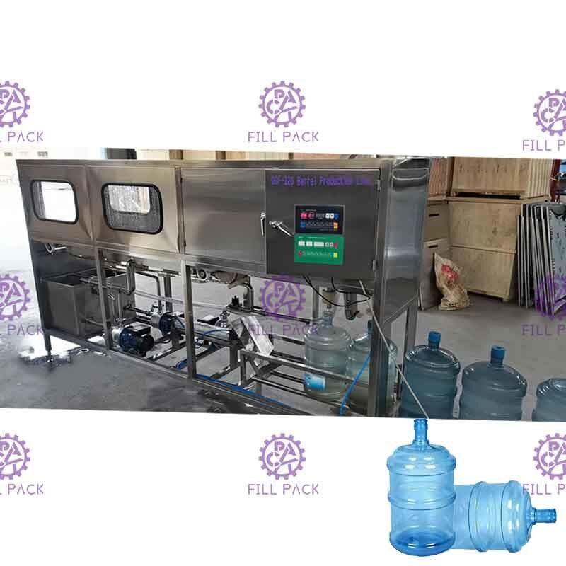 Operación fácil línea 120 capacidad grande de la máquina de rellenar 1 del agua de 5 galones de BPH