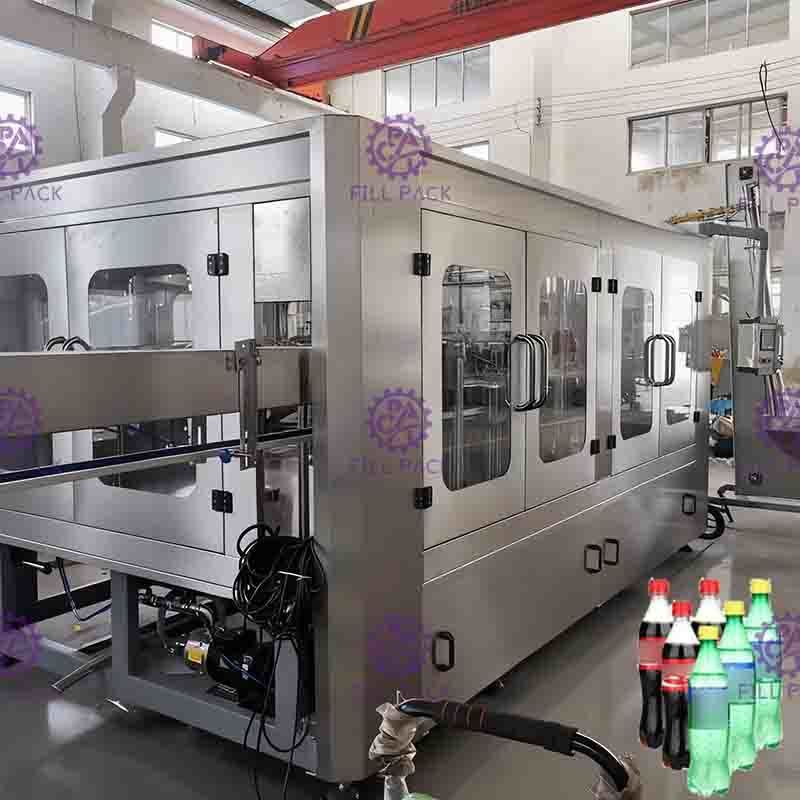 Control 3 del PLC en 1 máquina de rellenar carbonatada de la bebida para la botella redonda del ANIMAL DOMÉSTICO 0.3L-2L