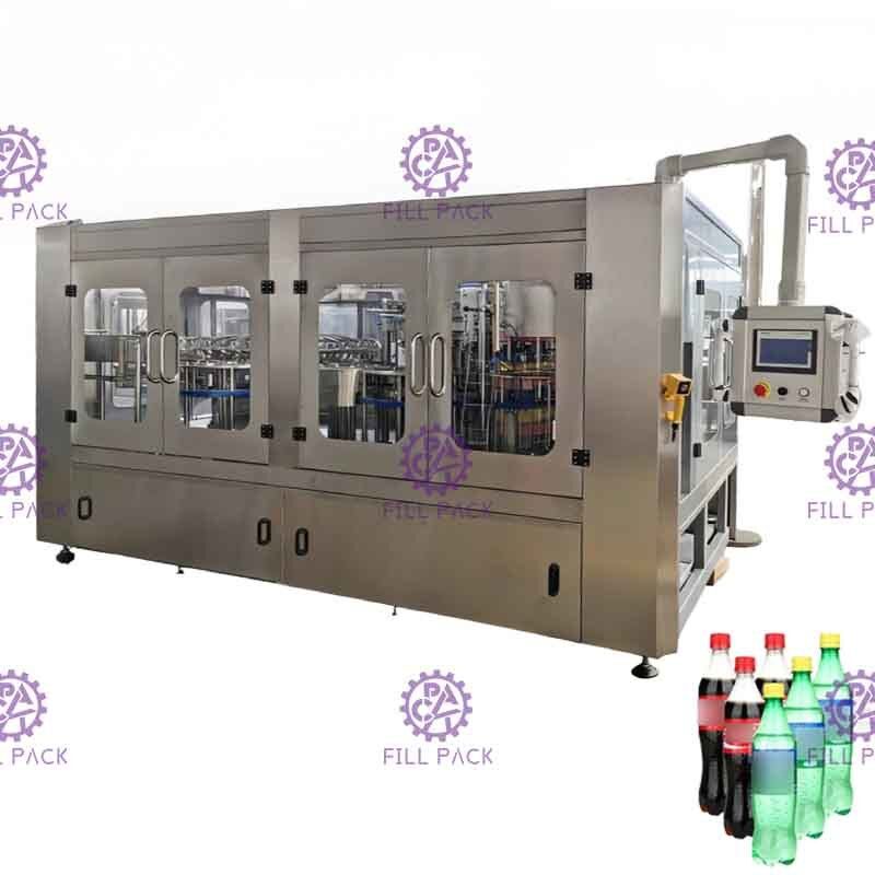 Vidrio plástico 3 del ANIMAL DOMÉSTICO en 1 máquina/equipo/planta/sistema monobloques de la producción de la botella de vino del agua de la bebida de la bebida del gas