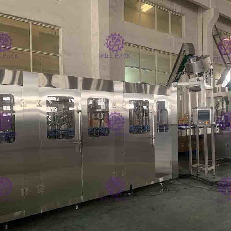 32 - 32 - 10 Máquina Llenadora de Botellas con Alimentación Automática de Tapas de Aluminio