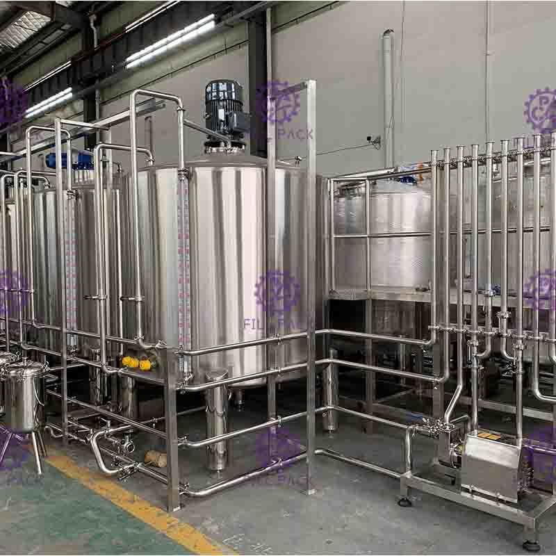 Cadena de producción carbónica eléctrica de la bebida bebida de la cerveza que hace la máquina