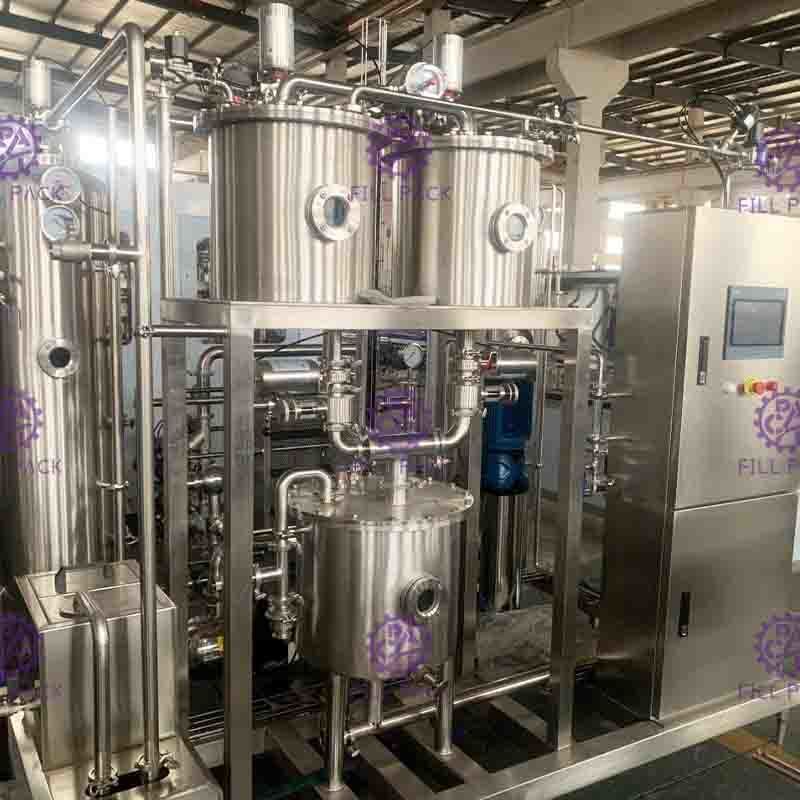 Línea de transformación automática del refresco mezclador 6000L/H del CO2 del agua de soda del poder más elevado