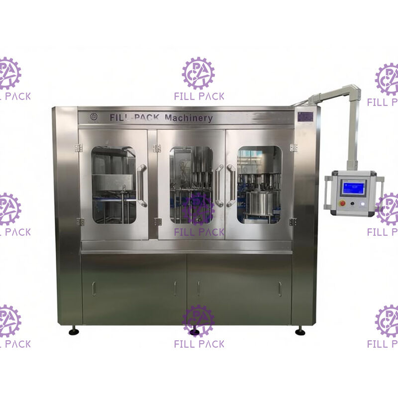 Máquina que capsula de relleno que se lava automática 3-In-1 para el agua mineral de la botella plástica