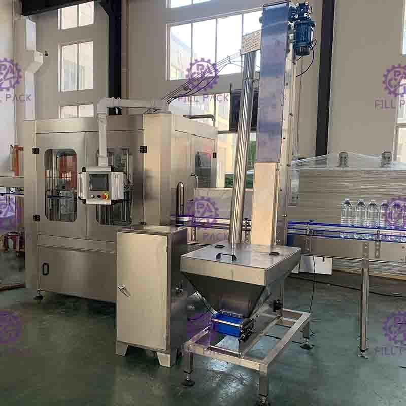 3 automáticos en 1 máquina de rellenar rotatoria del agua potable de la botella del ANIMAL DOMÉSTICO