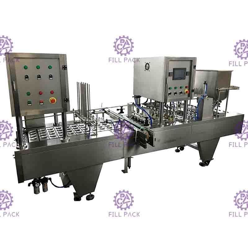 8 líneas dispositivo de empaquetado de aislamiento de relleno de la planta de la máquina del lacre del lavado automático de la taza