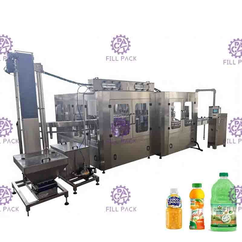 3 en 1 para la bebida automática Juice Hot Filling Machine del ANIMAL DOMÉSTICO/de la botella de cristal
