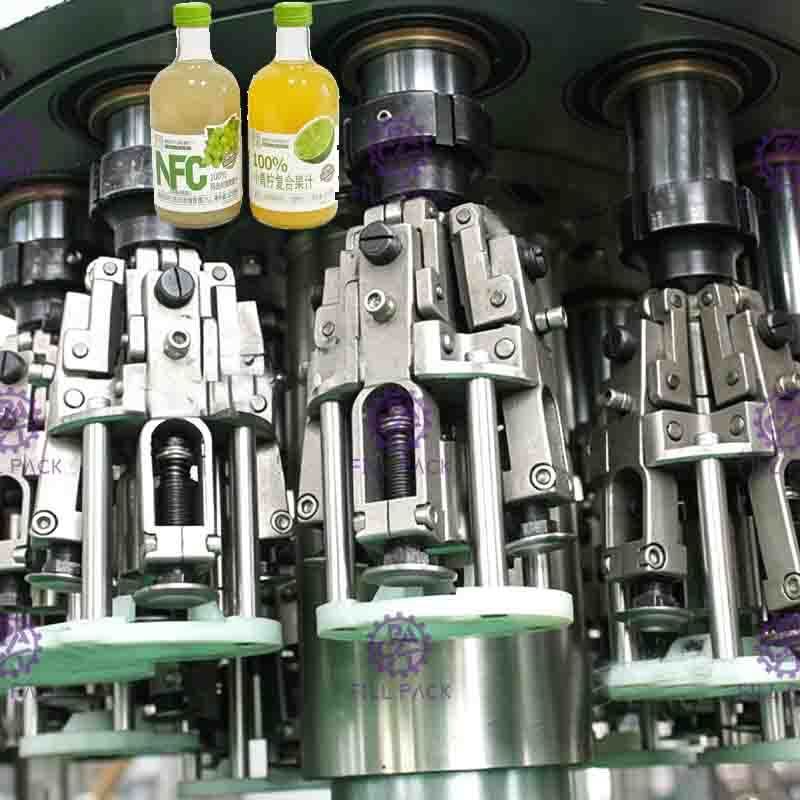 Máquina de rellenar líquida de la botella de vidrio de Full Auto, fruta Juice Filler 8000BPH