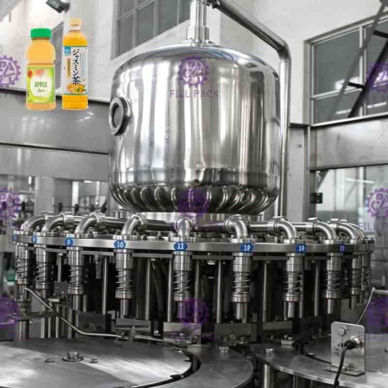 Control fresco del PLC de la máquina de rellenar del jugo de la botella plástica con la pantalla táctil